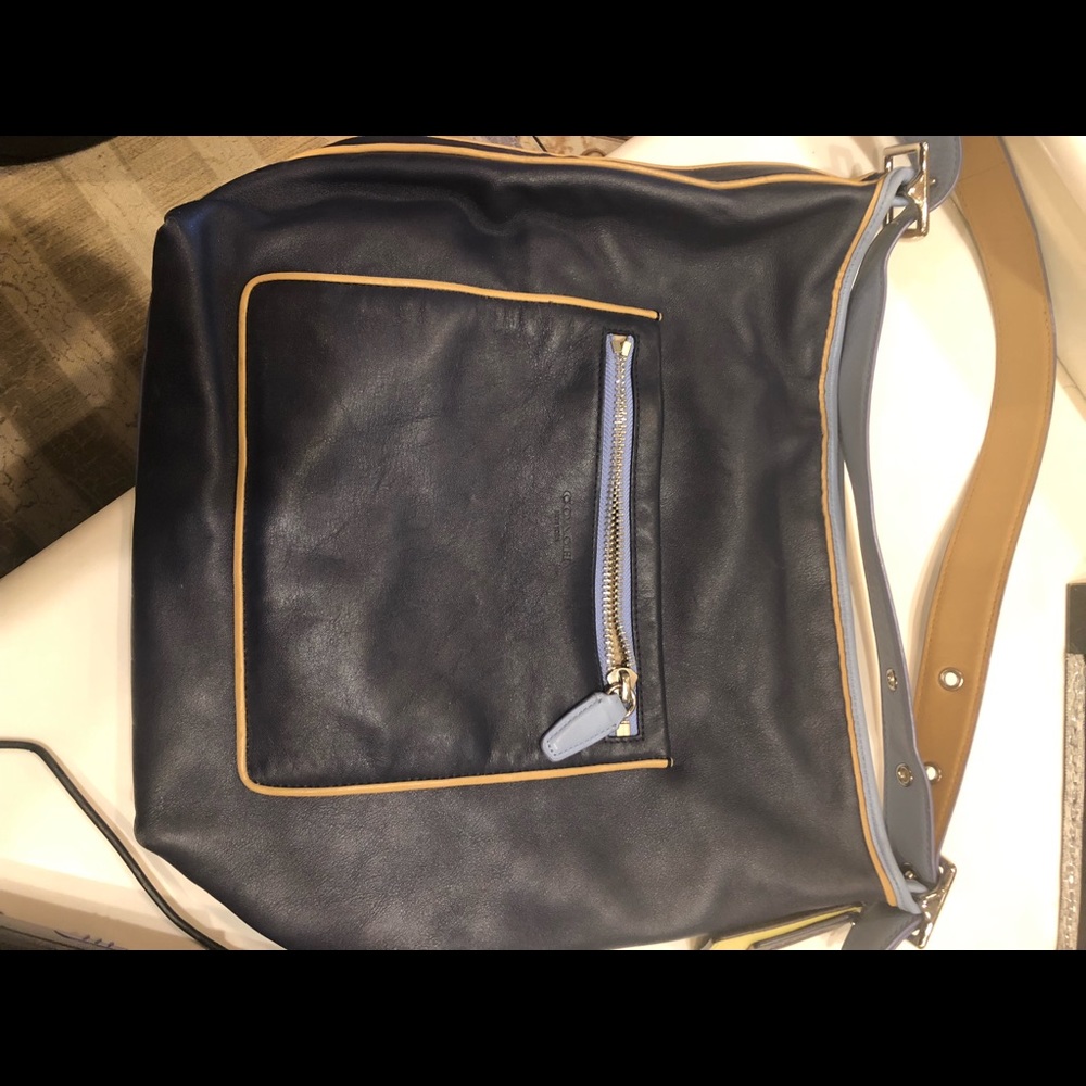 Coach color block hobo